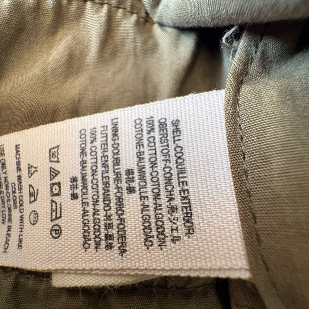 Free People Army “In Our Nature” Cargo Jacket Olive Green Utility Size S - Picture 9 of 9